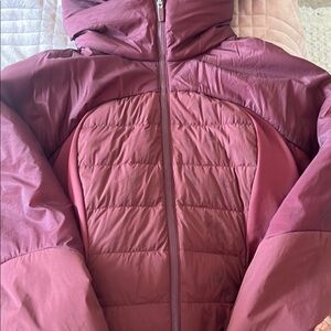 Lululemon Athletica Maroon Puffer Jacket